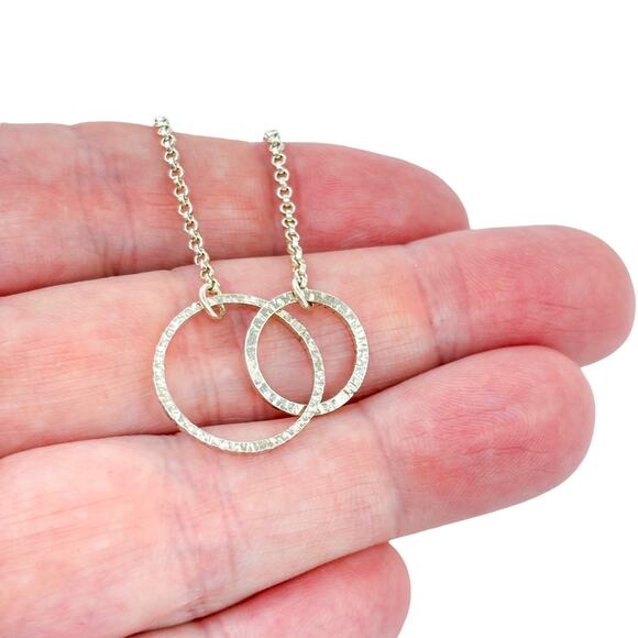 Vintage Silpada Sterling Silver 925 Sweet Circles Necklace 16" N2297 - Picture 1 of 6